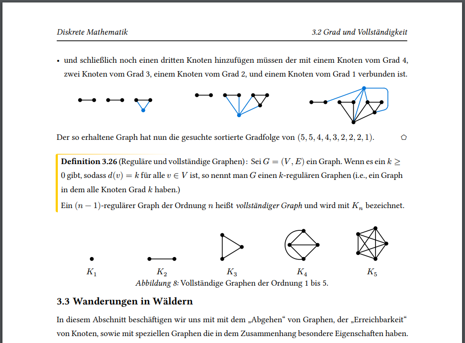 Screenshot of Lecture Notes: graphs